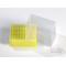 EPPi® cryobox 5.0 / 10x10 compartments, yellow, height 94 mm fixed, with coding, PP.