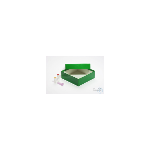 ALPHA Box 50 / 1x1 without compartments, green, height 50 mm, standard carton.