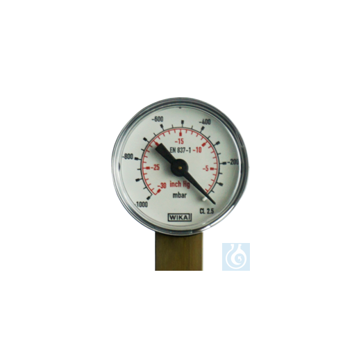 neoLab® vacuum meter, analog, 1000-0mbar, 760-0 mm /Hg