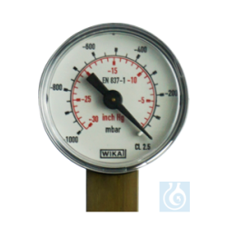 neoLab® vacuum meter, analog, 1000-0mbar, 760-0 mm /Hg