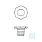 ecoLab -NS stopper made of PE 8-Kt plate f. NS 45/40 PU 10 pcs. E-1590