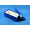 ALPHA Box 100 long2 / 1x1 without compartments, blue, height 100 mm, carton