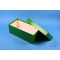 ALPHA Box 100 long2 / 1x1 without compartments, green, height 100 mm, carton