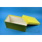 ALPHA Box 130 long2 / 1x1 without compartments, yellow, height 130 mm, cardboard