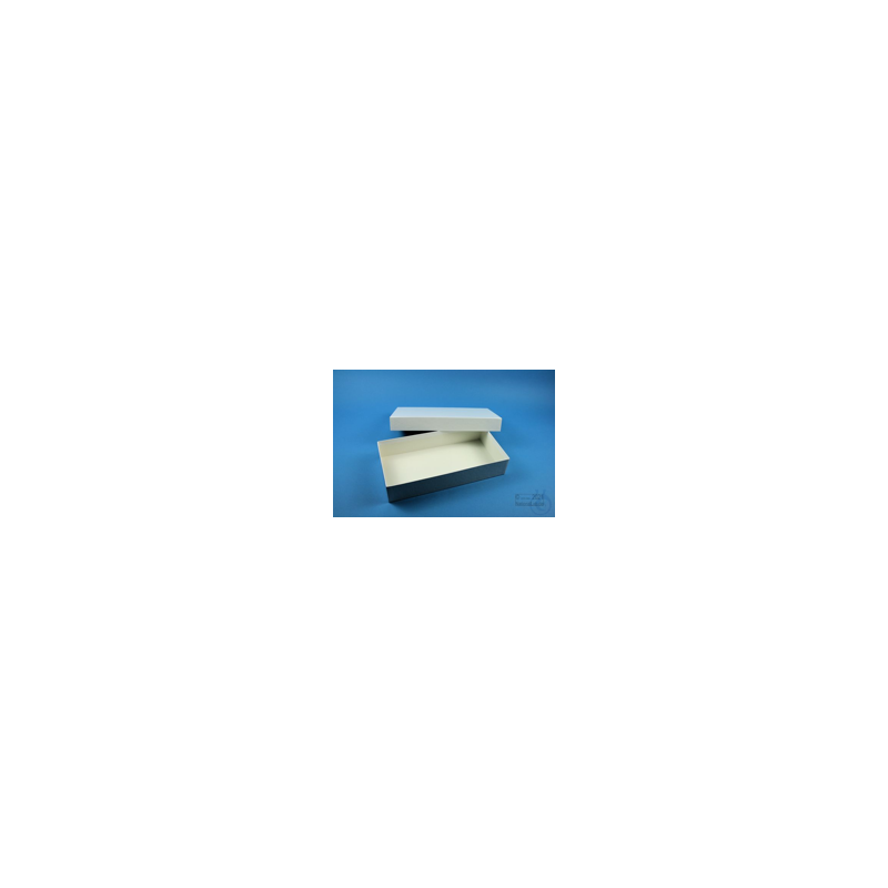 BRAVO Box 50 long2 / 1x1 without compartments, white, height 50 mm ...