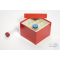 CellBox Maxi / 4x4 compartments, red, height 128 mm, cardboard box standard.