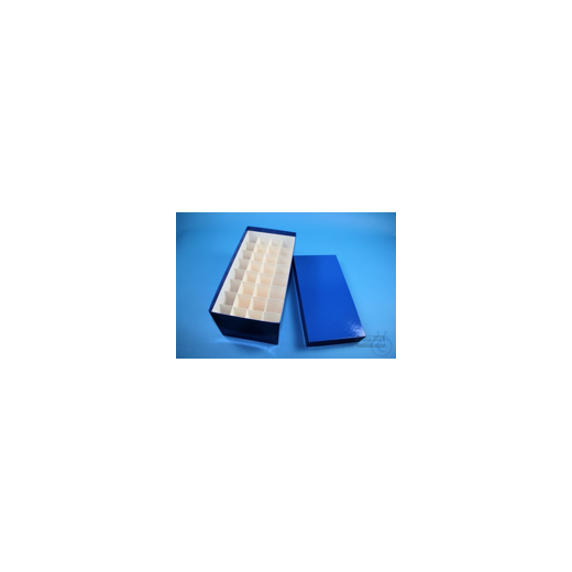 CellBox Maxi lang / 4x8 Fächer, blau, Höhe 128 mm, Karton spezial.