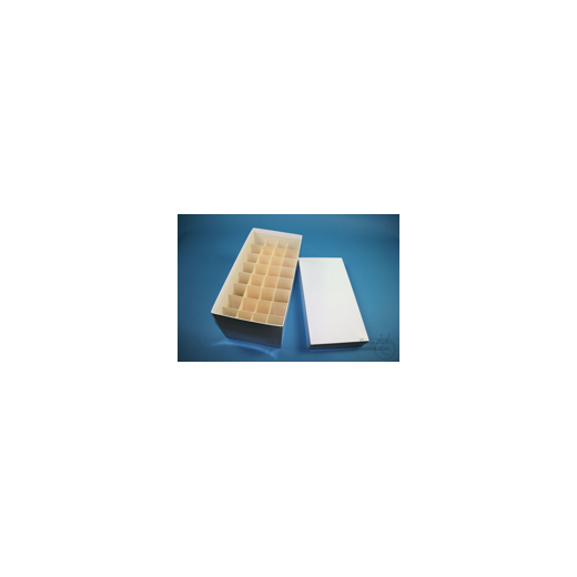CellBox Maxi long / 4x8 compartments, white, height 128 mm, cardboard box special.