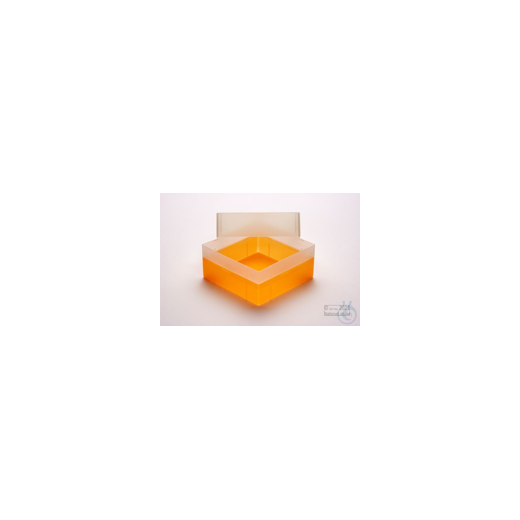 EPPi® Box 102 / 1x1 ohne Facheinteilung, neon-orange, Höhe 102 mm fix, ohne