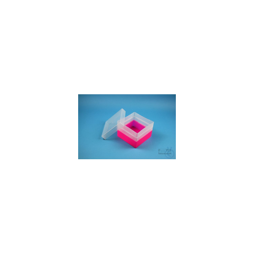 EPPi® Box 105 / 1x1 ohne Facheinteilung, neon-rot/pink, Höhe 105 mm fix, ohne