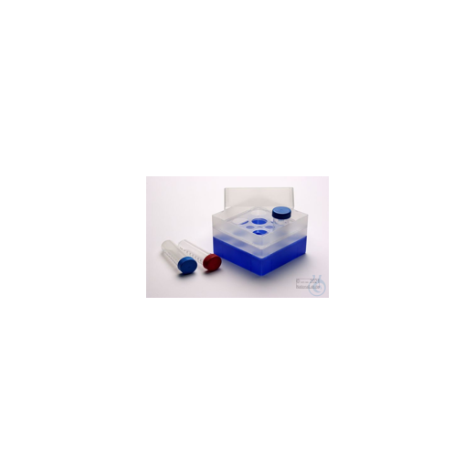 EPPi® Box 128 / 10 holes, neon blue, height 128 mm fixed, without coding, PP.