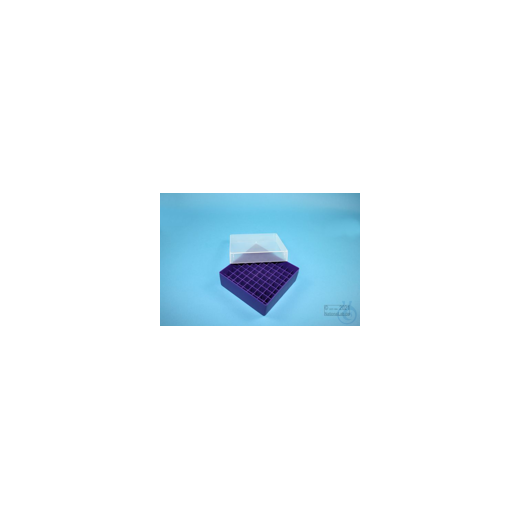 EPPi® Box 50 / 9x9 compartments, purple, height 52 mm fixed, without coding, PP.