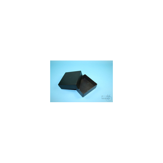 EPPi® Box 75 / 1x1 without compartments, black/black, height 75 mm fixed, without coding, PP.