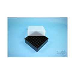 EPPi® Box 75 / 7x7 Fächer, schwarz, Höhe 75...