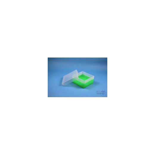 EPPi® Box 80 / 9x9 compartments, neon-green, height 80 mm fixed, without coding, PP.