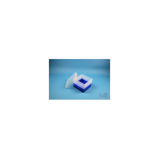 EPPi® Box 96 / 9x9 Fächer, neon-blau, Höhe 96-106 mm variabel, ohne Codierung,