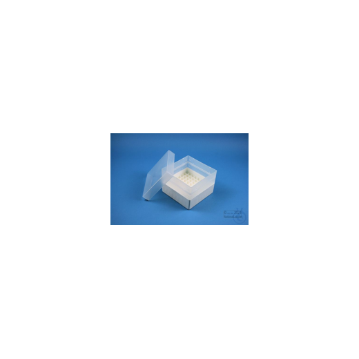 EPPi® Box 96 / 9x9 compartments, white, height 96-106 mm variable, without coding, PP.