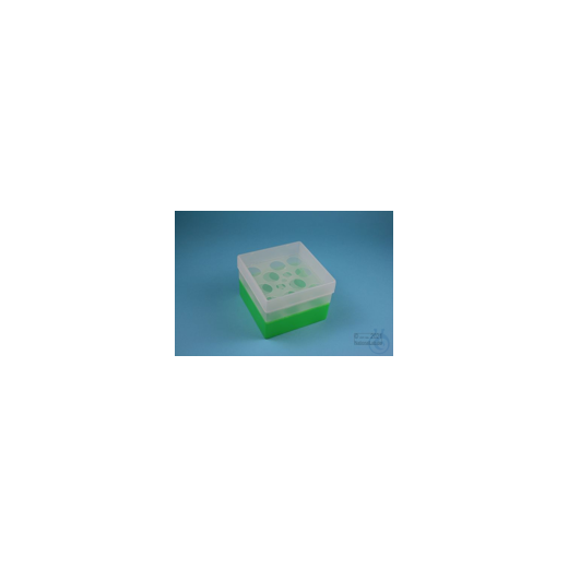 EPPi® Box 96 / 10 holes, green, height 96-106 mm variable, without coding, PP.