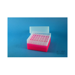 EPPi® Box 102 / 8x8 holes, neon-red/pink, height 102...