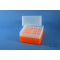 EPPi® Box 122 / 8x8 Löcher, neon-orange, Höhe 122 mm fix, alpha-num. Codierung,