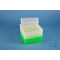EPPi® Box 128 / 8x8 holes, neon-green, height 128 mm fixed, alpha-num. coding,