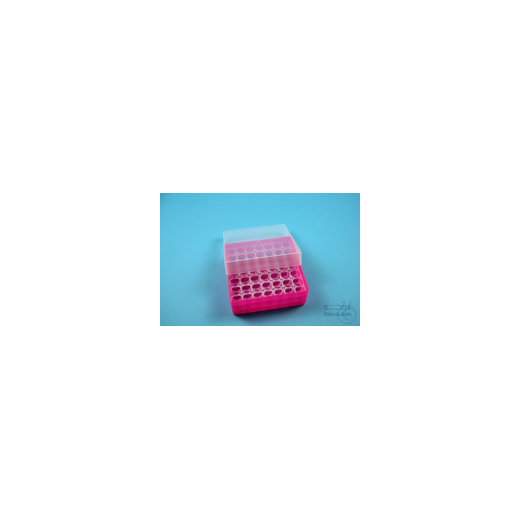 EPPi® Box 45 / 7x7 Löcher, neon-rot/pink, Höhe 45-53 mm variabel, a