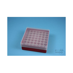 EPPi® Box 50 / 7x7 Löcher, rot, Höhe 52 mm...