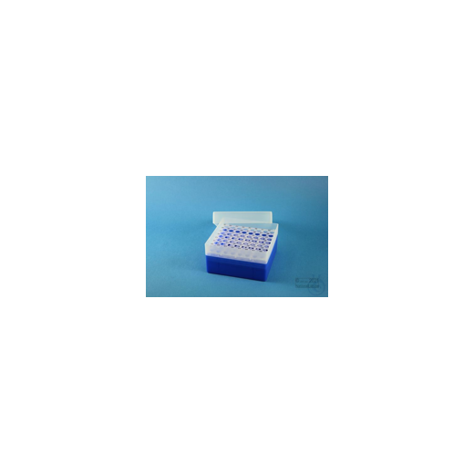 EPPi® Box 70 / 8x8 holes, neon-blue, height 70-80 mm variable, alpha-num.