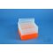 EPPi® Box 96 / 8x8 holes, neon-orange, height 96-106 mm variable, alpha-num.
