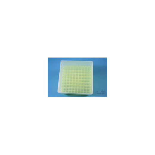 EPPi® Box 95 / 9x9 compartments, neon-yellow, height 95 mm fixed, alpha-num. coding, EPPi® Box 95 / 9x9 compart. coding, PP