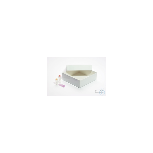 MIKE Box 50 / 1x1 without compartments, white, height 50 mm, cardboard special.