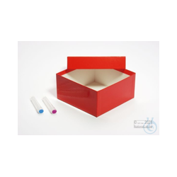 MIKE Box 75 / 1x1 without compartments, red, height 75...