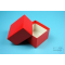 NANU Box 50 / 1x1 without compartments, red, height 50 mm, cardboard standard.
