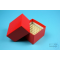 NANU Box 50 / 5x5 compartments, red, height 50 mm, cardboard standard.