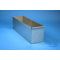 EPPi® enclosure box, single width, 1T/1H, stainless steel, open top, grip edge