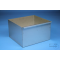 EPPi® Schrankkasten, doppelte Breite, 1T/1H, Edelstahl, oben offen, Griffkante