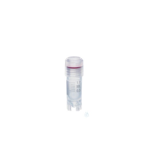 Kryoröhrchen PP y-steril. Schraubd. PP 1,2 ml m. A-Gew. 12,5x41 mm m. Standring