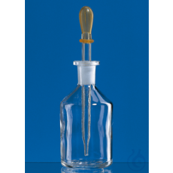 Dropper bottle soda lime glass clear glass 50 ml w....