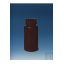 Flasche, PE-LD, Weithals 100 ml GL 32 braun opak...