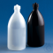 Flasche, PE-LD, EH, f. Schilling-Bürette 1000 ml GL 28 braun opak Schlauchdurchf