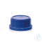 Screw cap, PP, blue GL 54, tamper-evident cap for bottle 130354/62