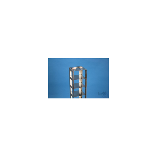 NANU chest rack 50, for 9 boxes up to 76x76x53 mm, stainless steel, folding handle.