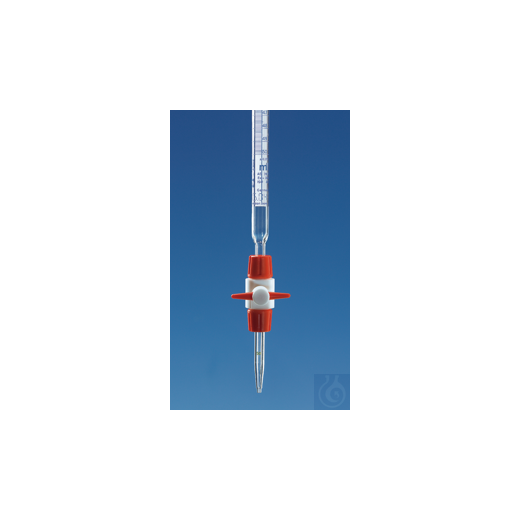Kompakt-Bürette PTFE-Hahn BB AS DE-M 50 ml:0,1 ml, Boro 3.3, Schellbach