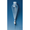 Separating funnel, PP 125 ml, screw cap, PP and PTFE plug valve