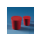 Stopfen, roter Gummi ob.D. 27 mm, unt.D. 21 mm, H. 30 mm