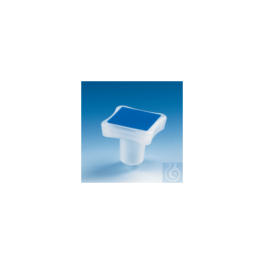 Conical ground plugs, PP NS 24/29, 4-edge, hollow, with sealing rings
