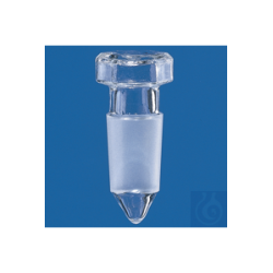 Kegelschliffstopfen, BISTABIL, Boro 3.3 NS 7/16, hohl, m....