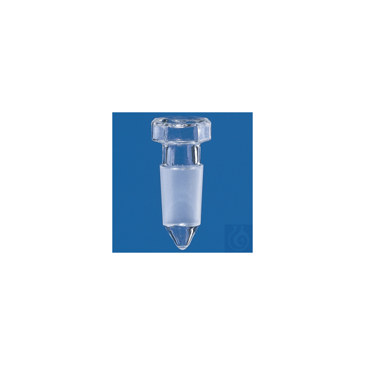 ground joint plug, BISTABIL, Boro 3.3 NS 24/29, hollow, w. hexagonal grip washer