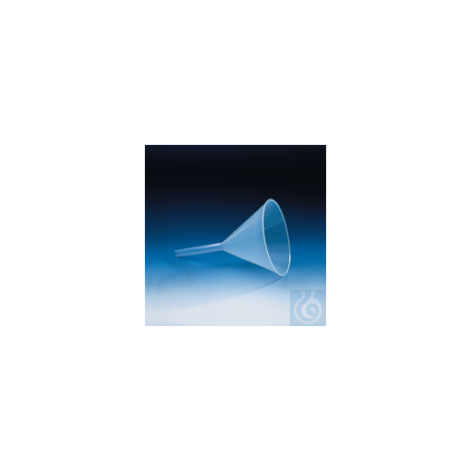 Funnel with ribbed inner surface, PP A.-D. 65 mm St.A.-D. 9 mm St.L. 63 mm