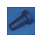 Adapter housing PP macro-Pipettierh. II total length 49 mm, royal blue